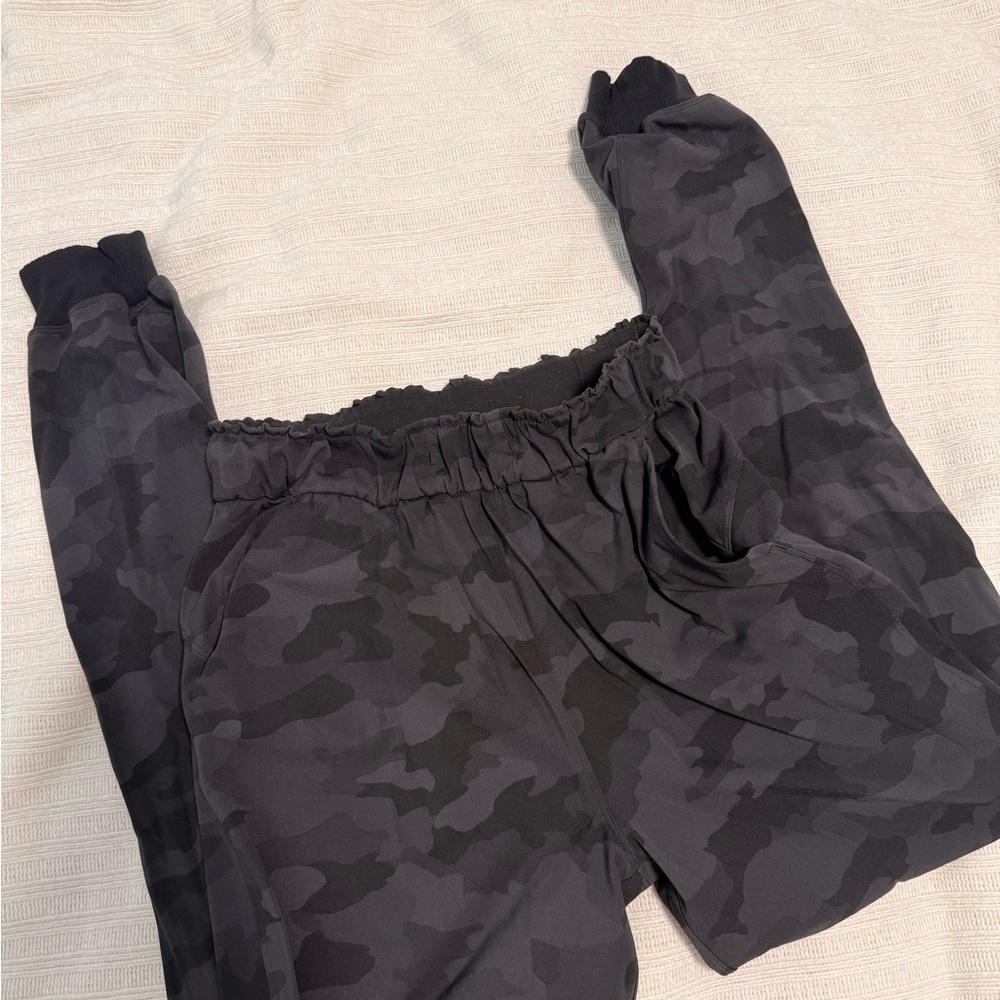 Black Camouflage Joggers